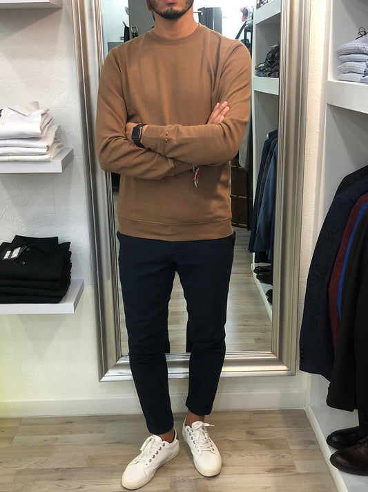 FELPA GIROCOLLO 46038 NOCCIOLA