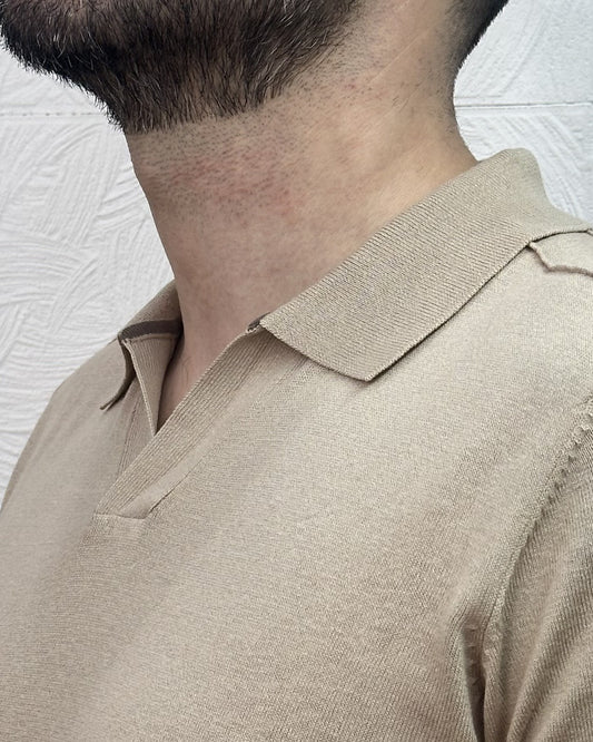 POLO M.CORTA ME3215H BEIGE