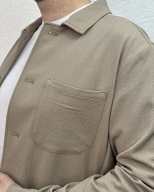 GIACCA CAMICIONE GBE1647H FANGO