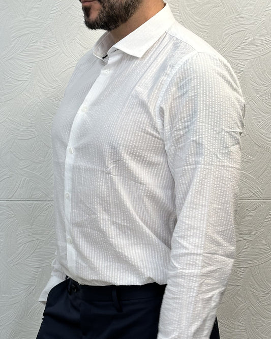 CAMICIA IN LINO CE1306H BIANCA