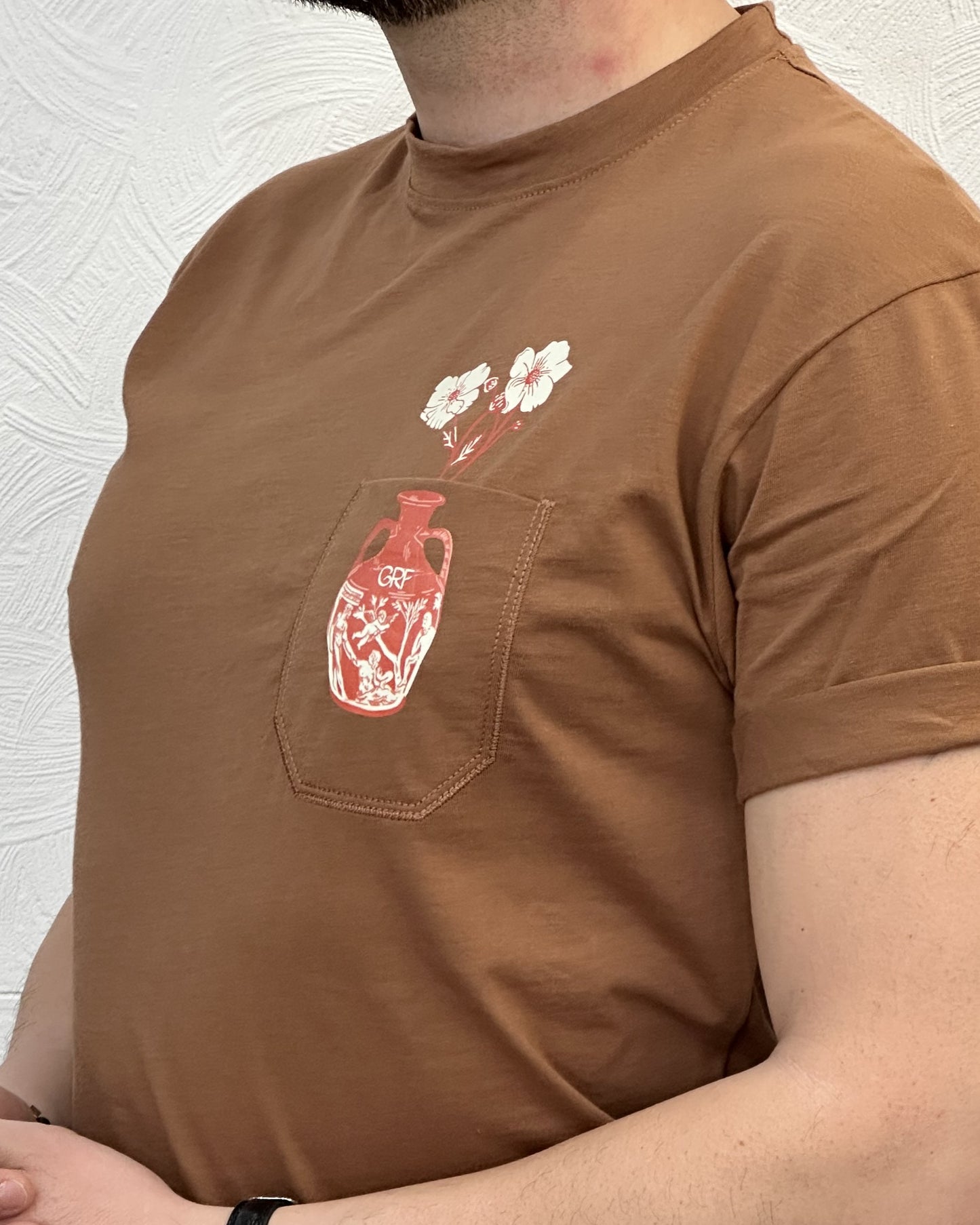 T-SHIRT M.CORTA UGP 4605 TABACCO