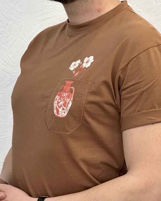 T-SHIRT M.CORTA UGP 4605 TABACCO
