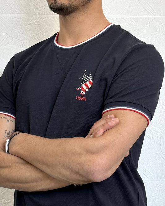 T-SHIRT M.CORTA " SEET 113001" BLU