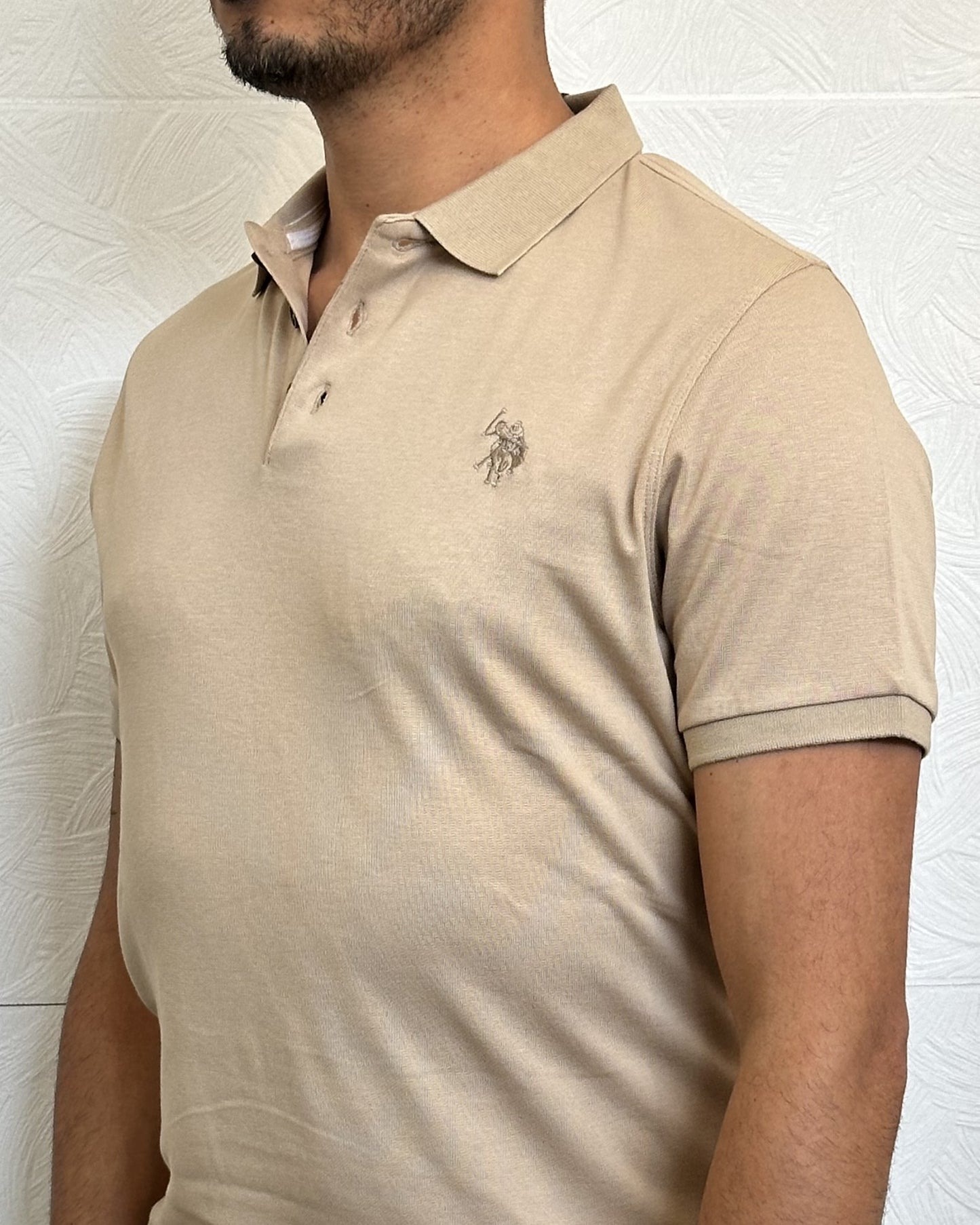 POLO M.CORTA HENRY 197019 BEIGE