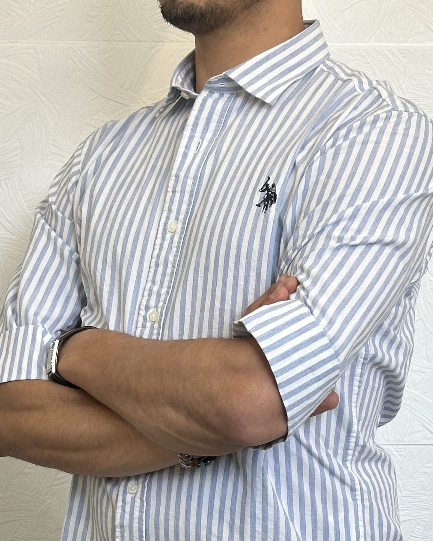 CAMICIA M.CORTA "BIGG 106003" BLU