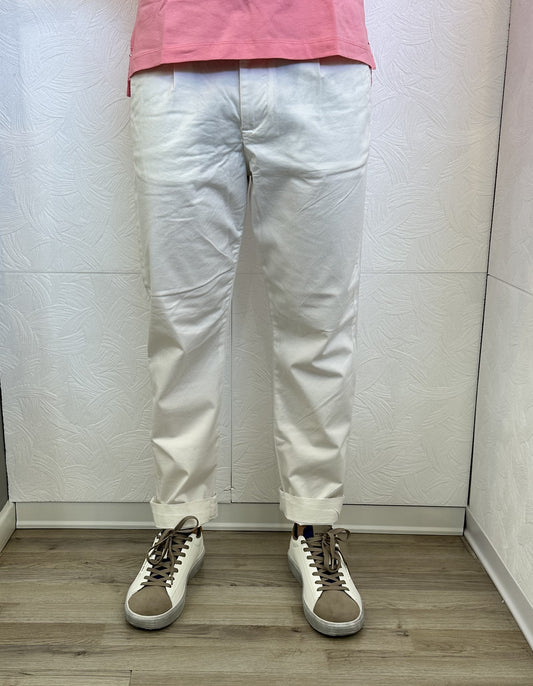 PANTALONE CHINO " PSE 1822H" BIANCO
