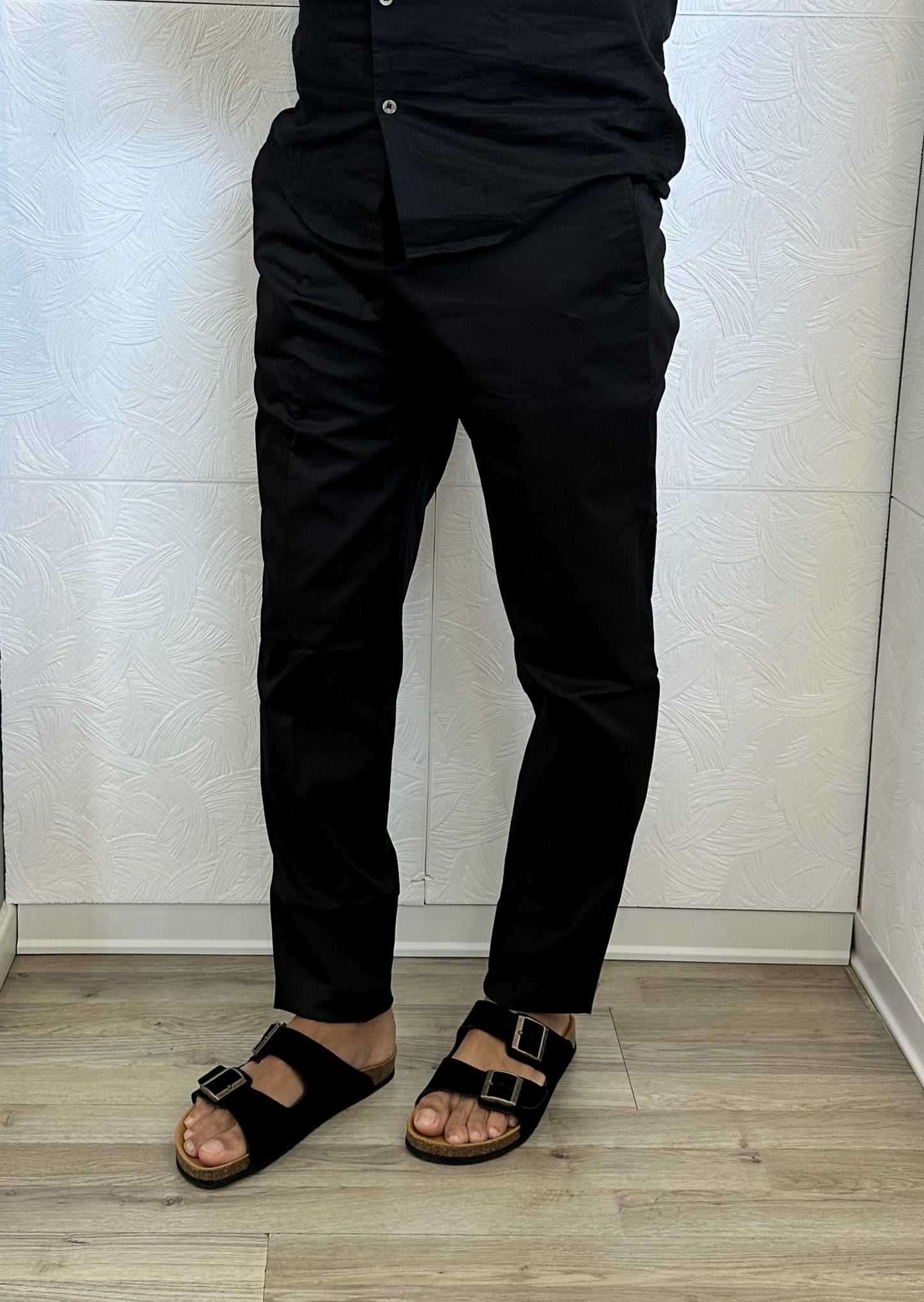 PANTALONE CHINO " P200 P210 02" NERO