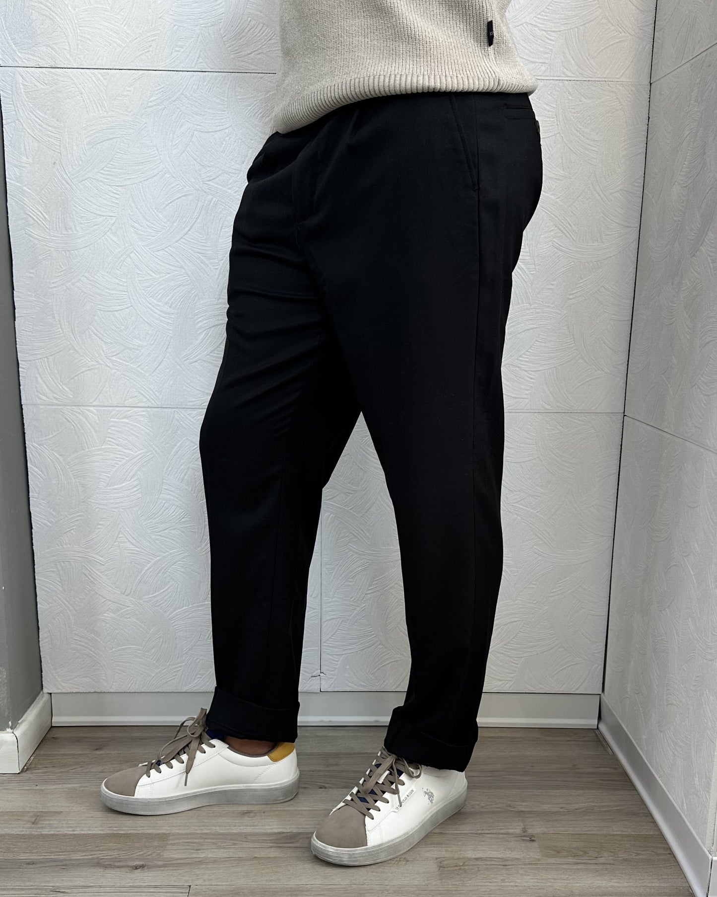 PANTALONE CHINO "PSI 1863H" NERO