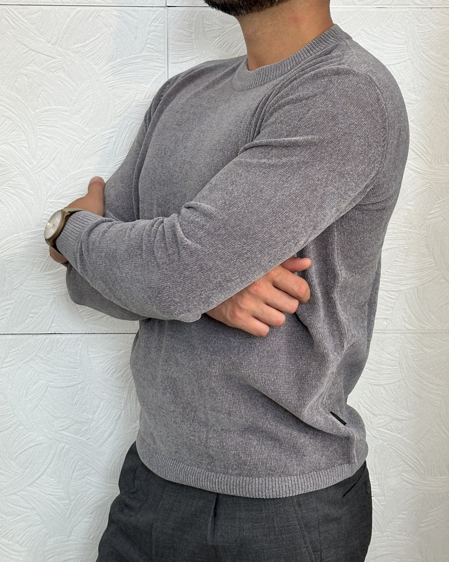 MAGLIA GIROCOLLO " MI 3253H" GRIGIO