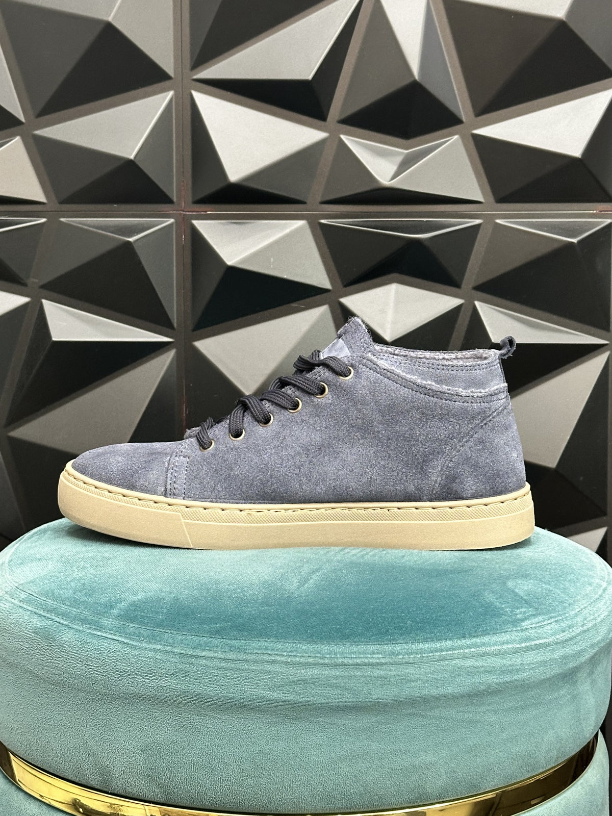SCARPA POLACCHINA " 6721" BLU MARINO