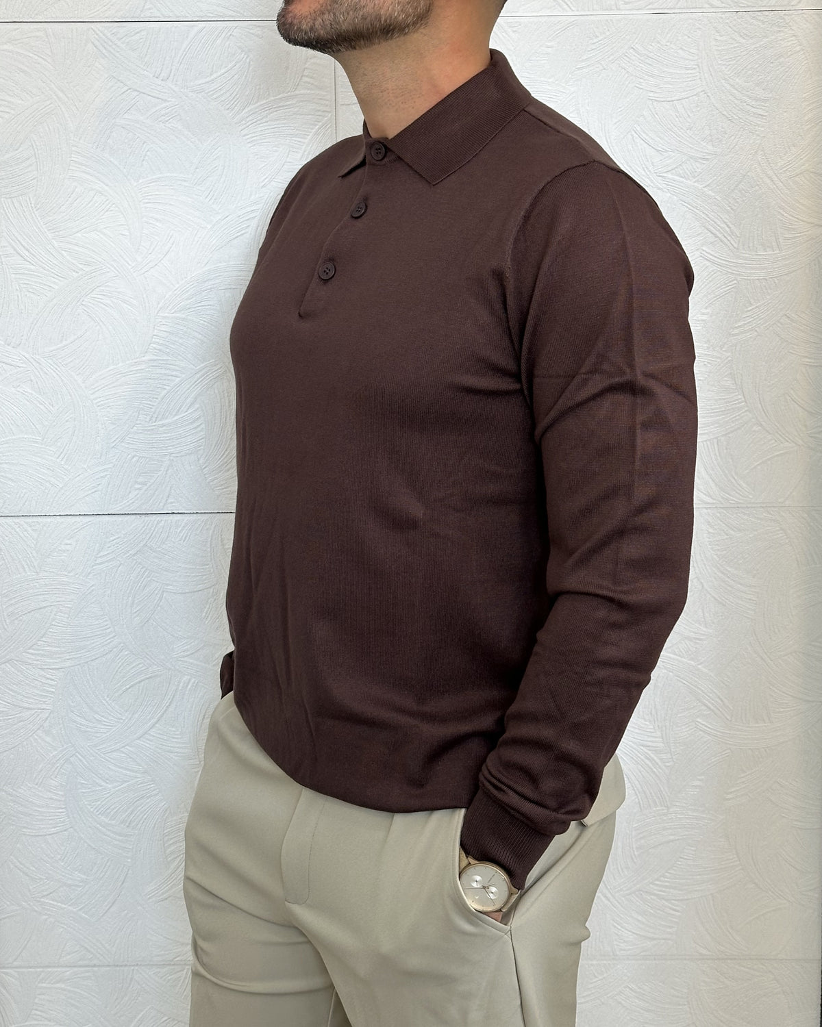 POLO M.LUNGA " UGF 4004" MORO