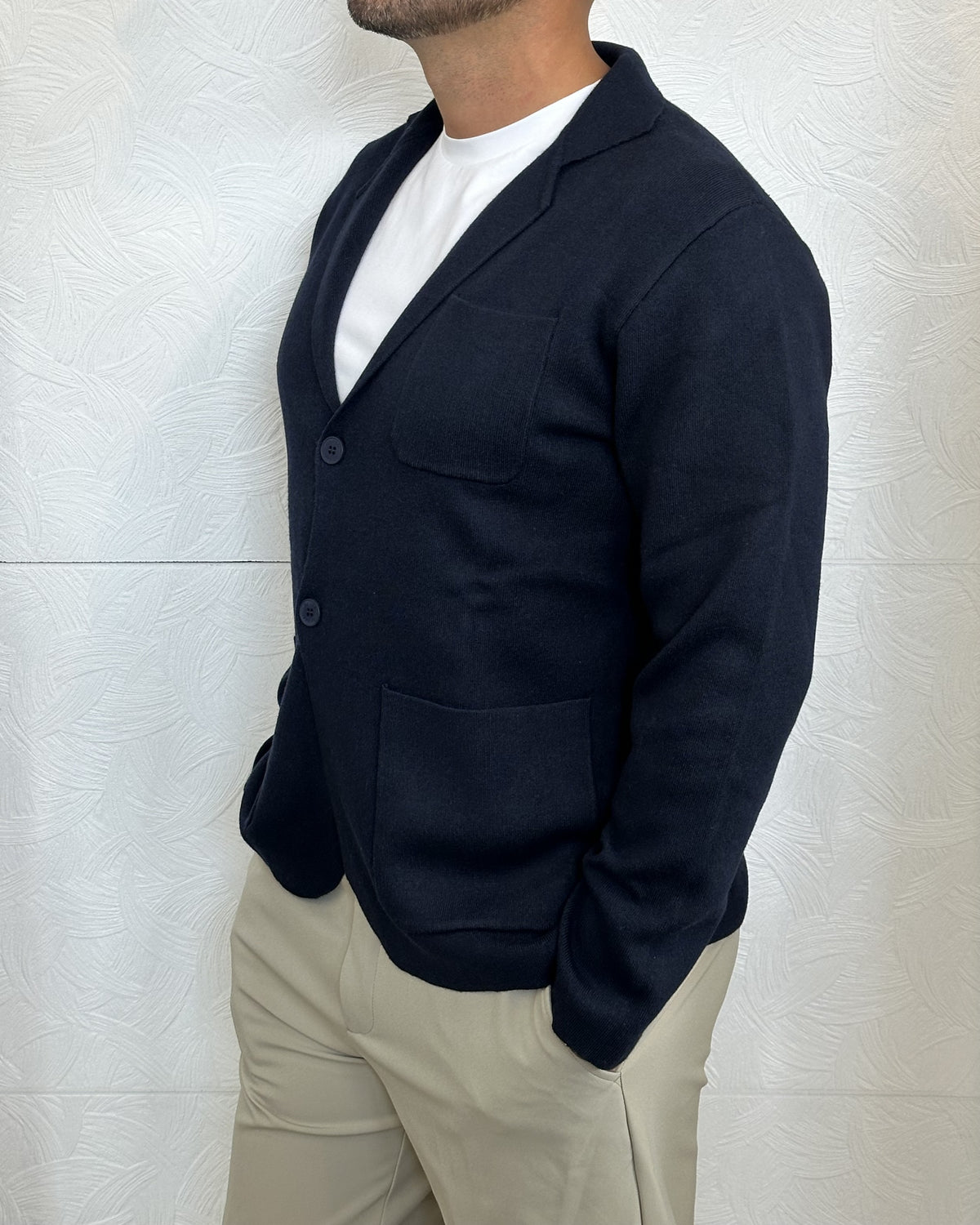CARDIGAN GIACCA " UGF 4037" BLU