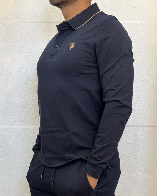 POLO M.LUNGA " KENE 44177" BLU