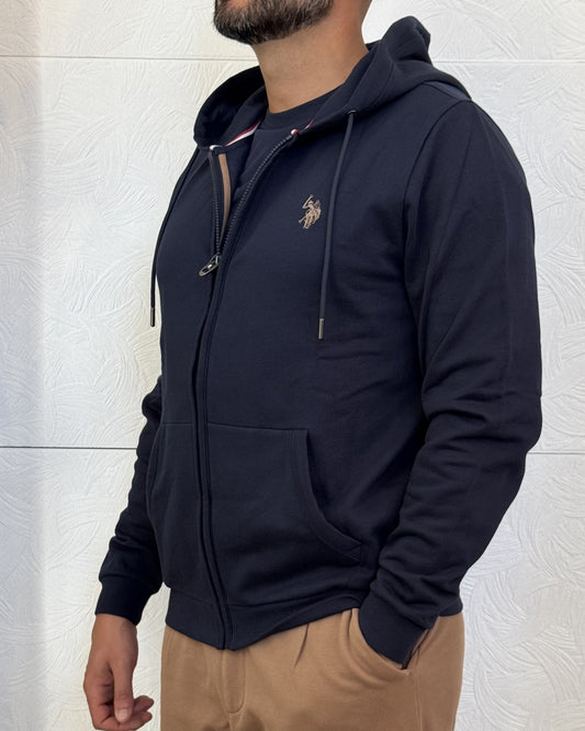 FELPA CAPPUCCIO " NICO 162011" NAVY