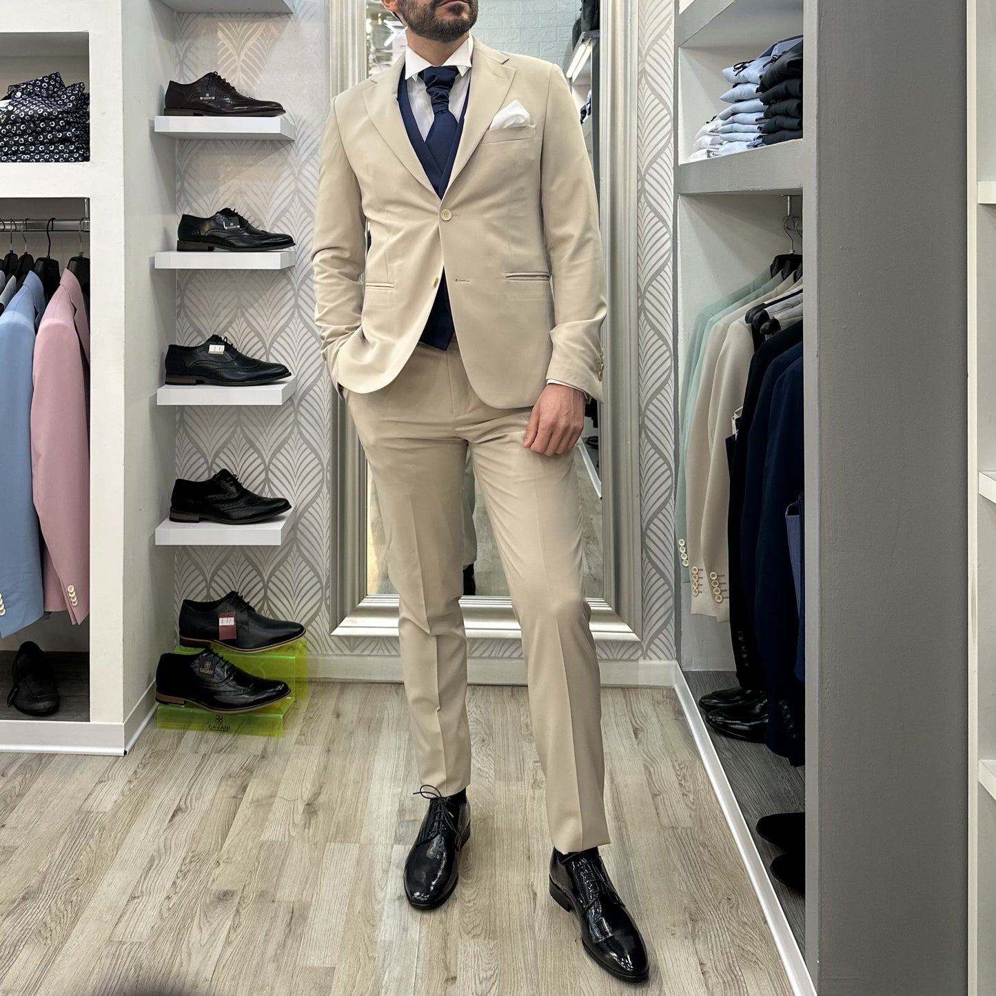 ABITO SPOSO A300 P017 52 BEIGE