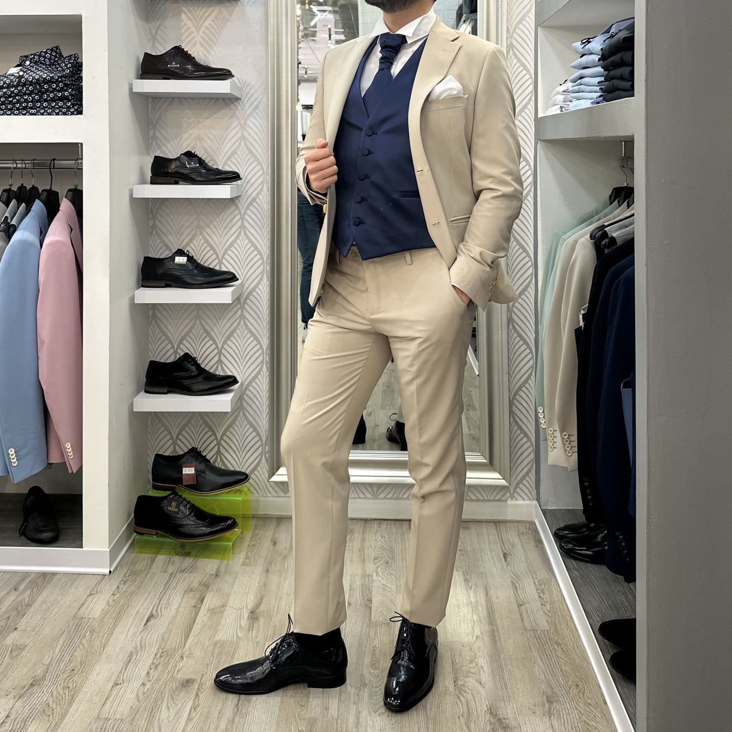 ABITO SPOSO A300 P017 52 BEIGE