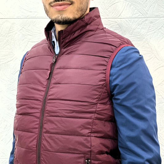 GIUBBOTTO SMANICATO XZ569 BORDEAUX