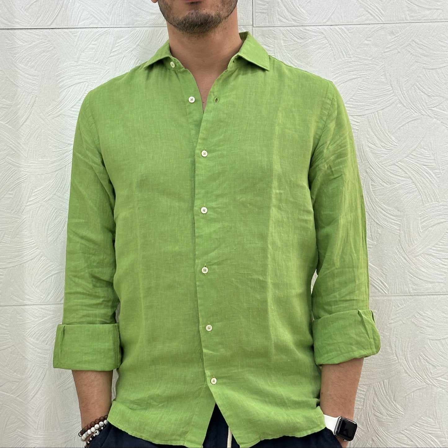 CAMICIA ASC NISIDA38 LINO PXT4