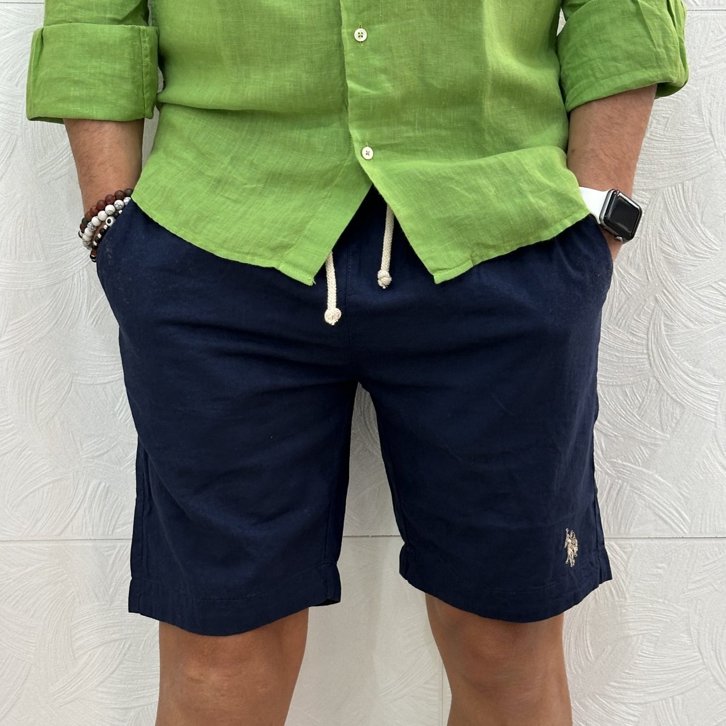 BERMUDA LINO " ABRA 154011" NAVY