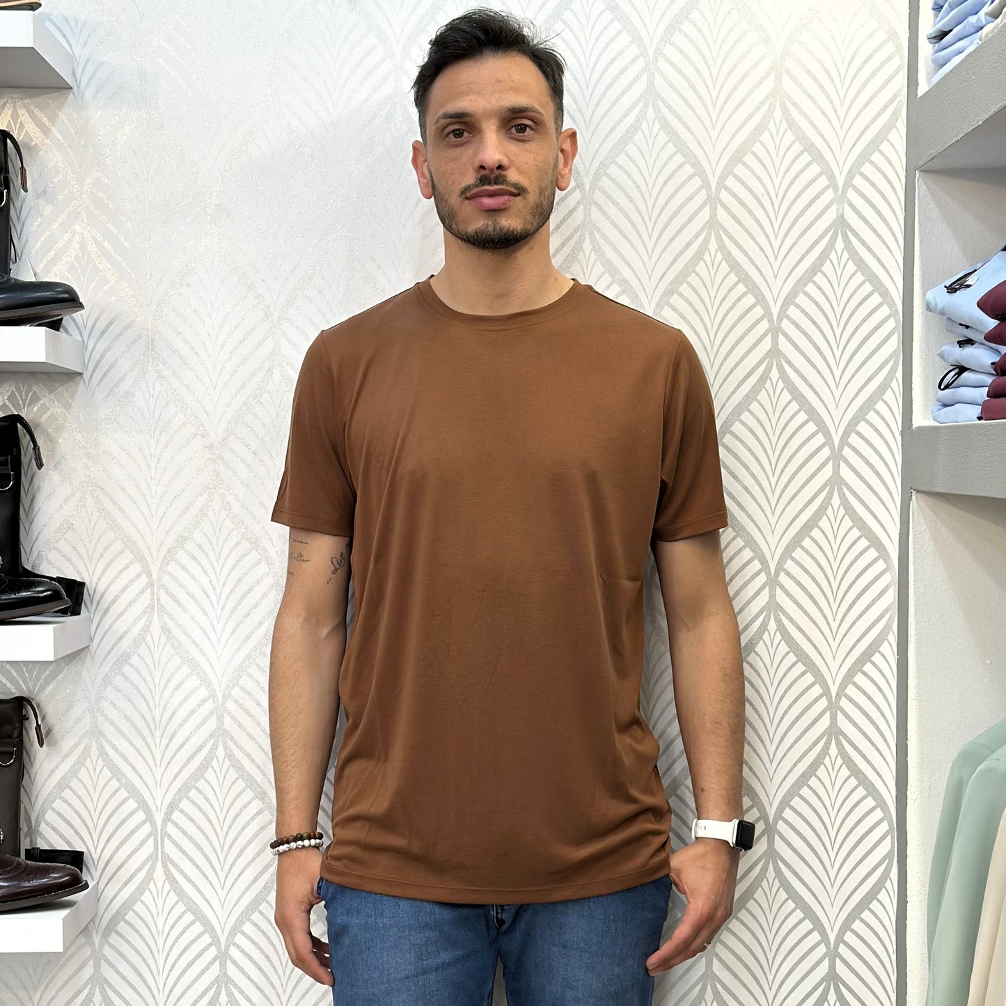 T-SHIRT BASIC UGP 4270 TOBACCO