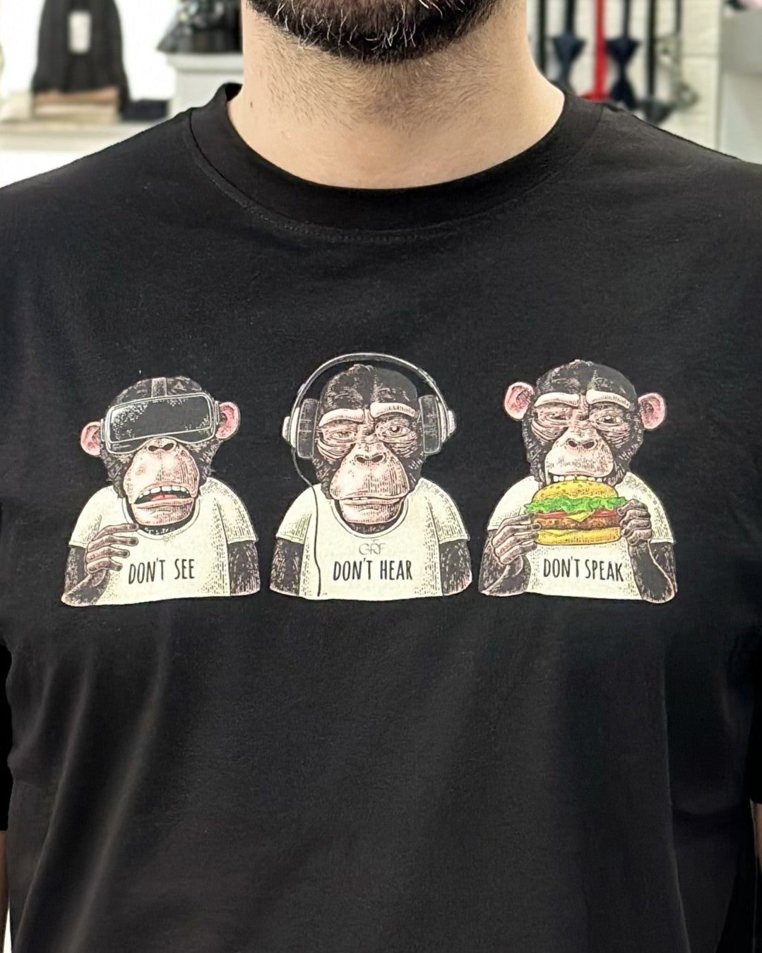 T-SHIRT GORILLAZ UGP 4370 BLACK