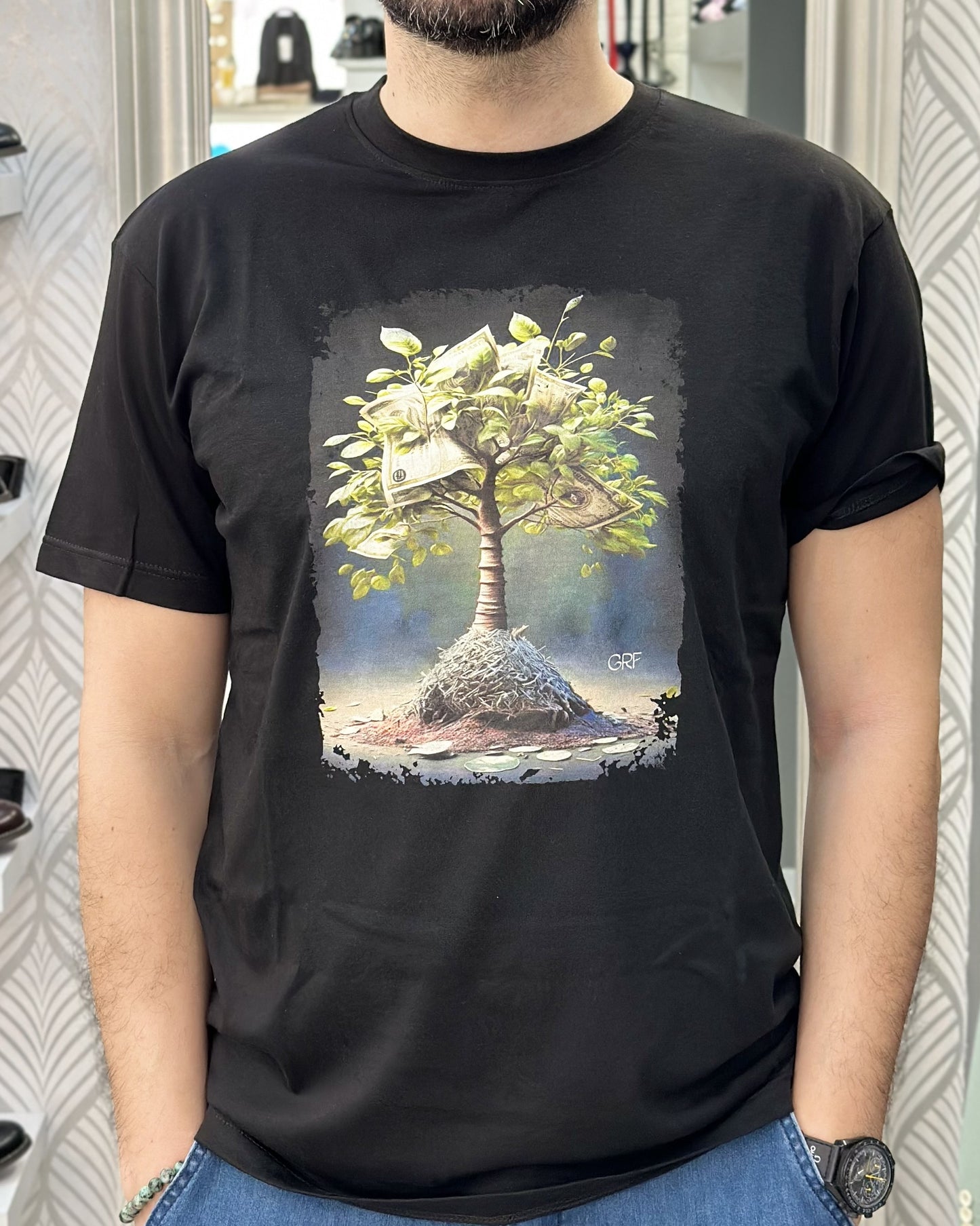 T-SHIRT RICCANZA UGP 4362 BLACK