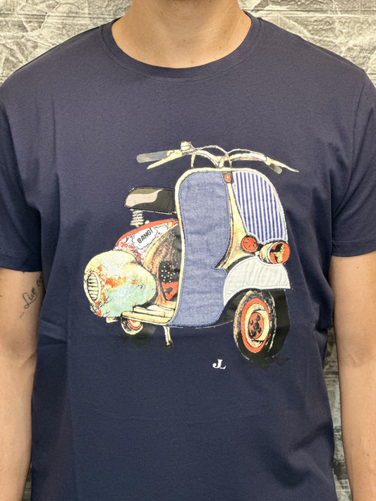 T-SHIRT M.CORTA JL 320 NAVY