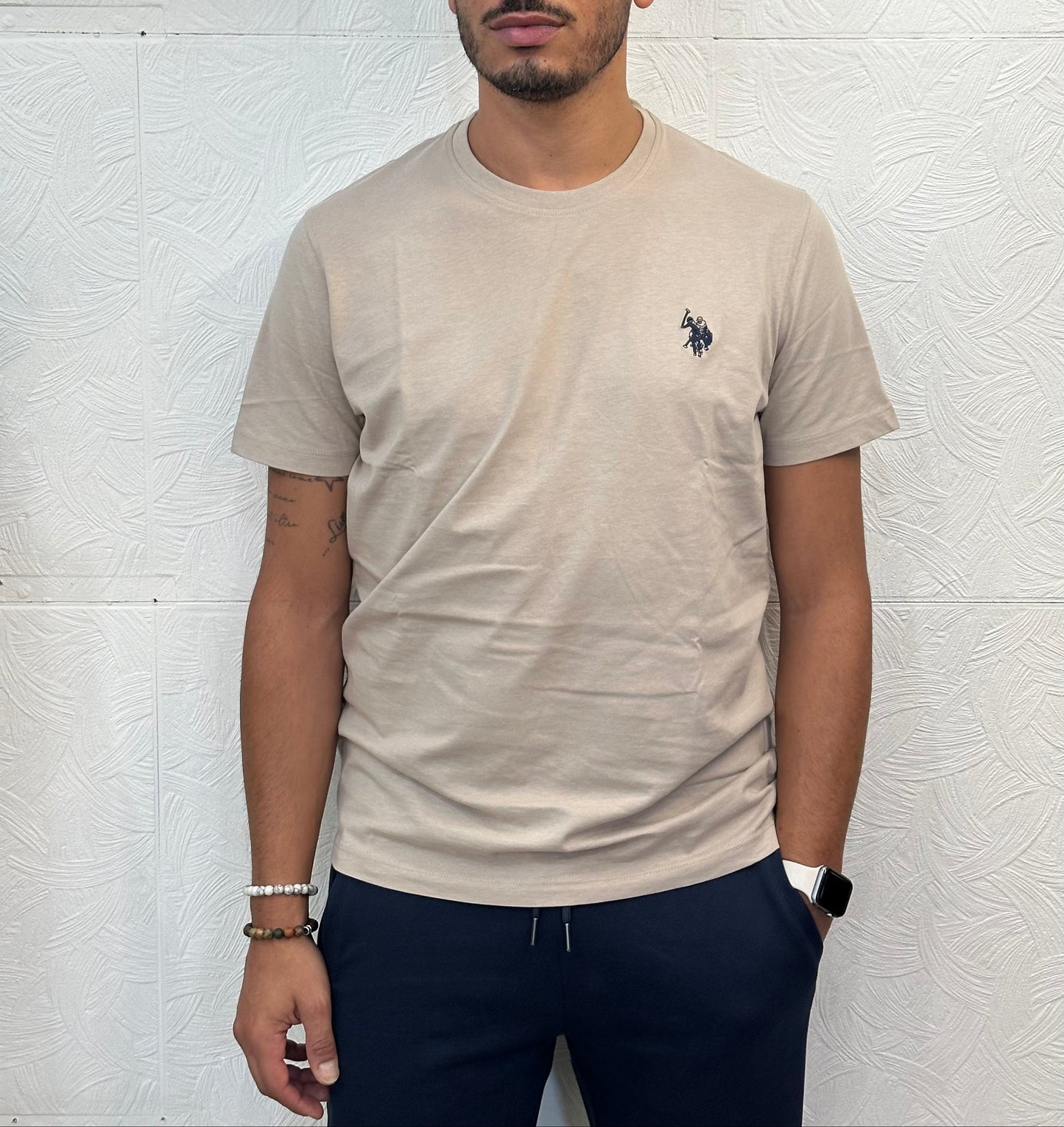 T-SHIRT M.CORTA " LUCA 154008" BEIGE