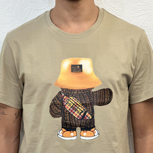 T-SHIRT M.CORTA " TADDY" TABACCO