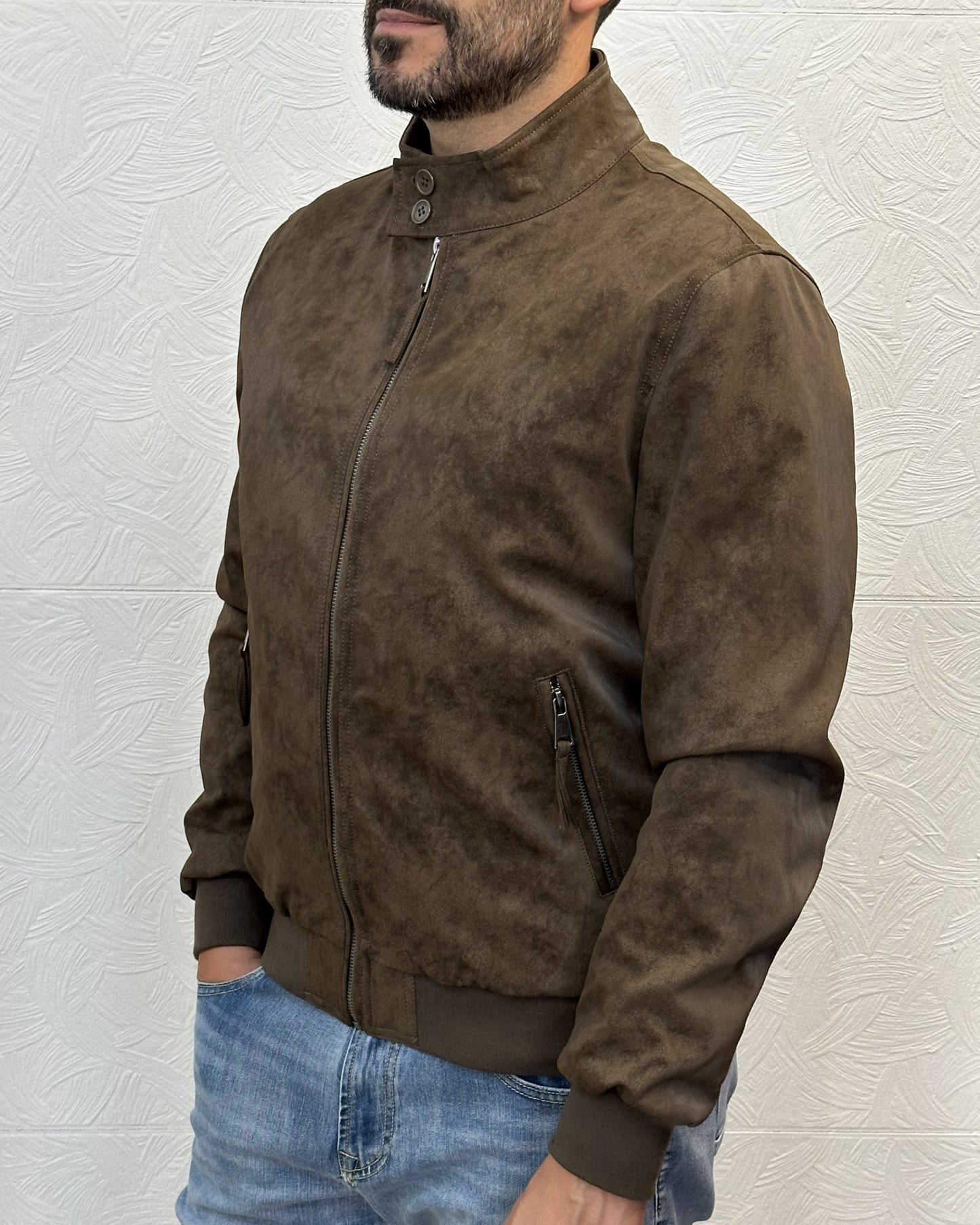 GIUBBOTTO CHIODO " JM PAFI" BROWN
