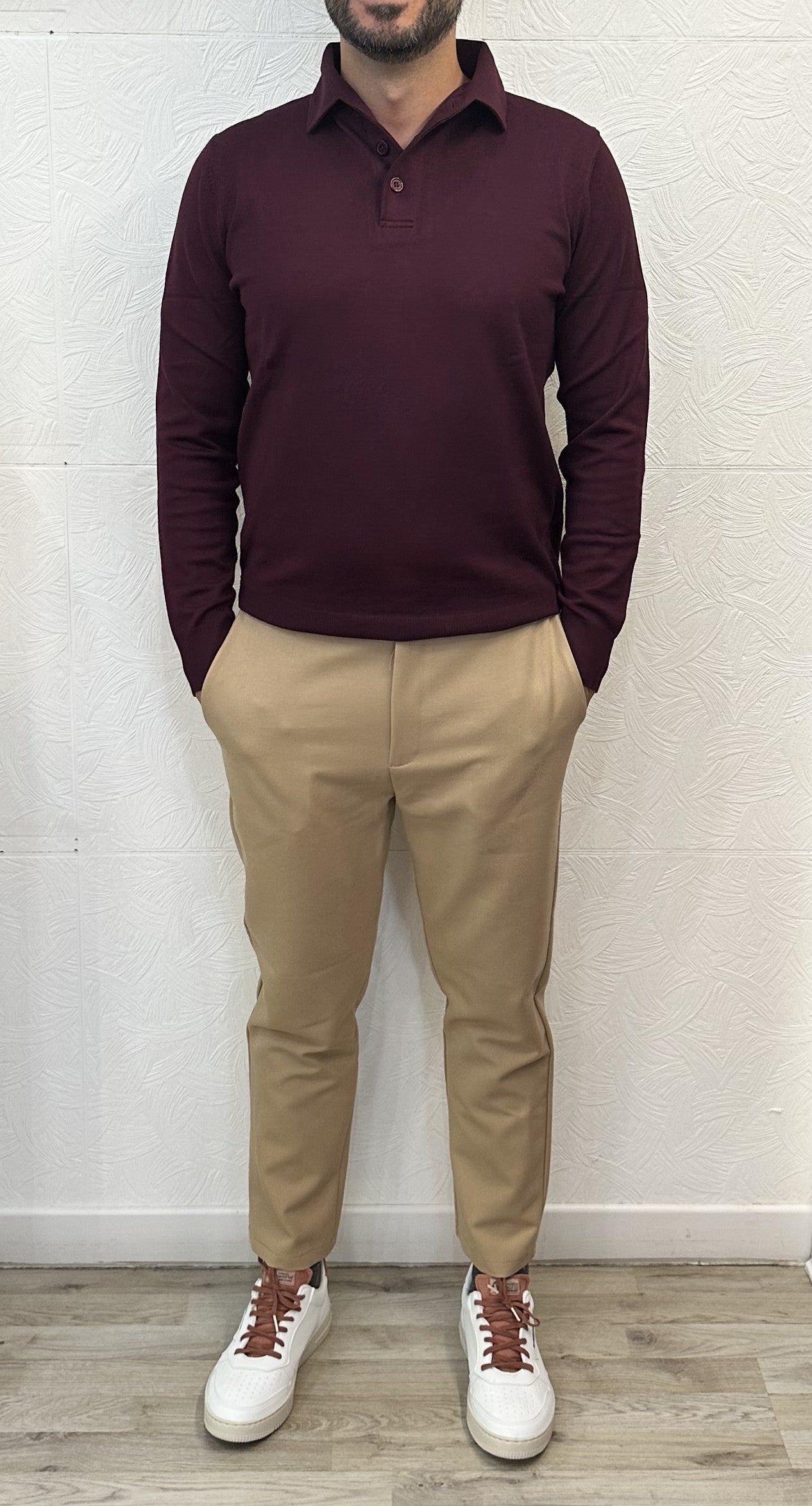 POLO M.LUNGA " UGF 3604" BORDEAUX