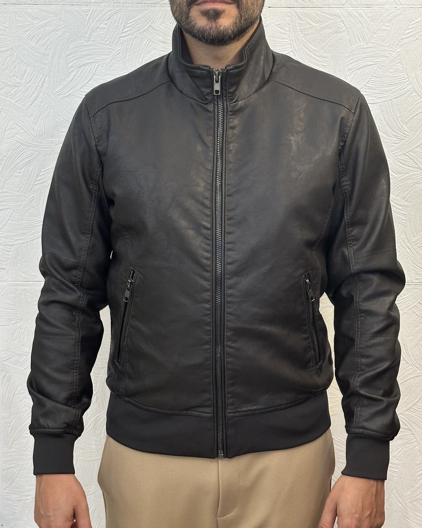 GIUBBOTTO BOMBER JM PHAM BROWN