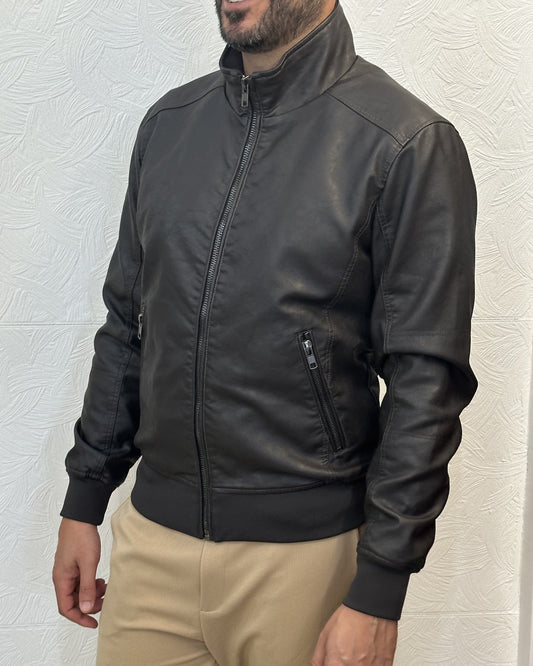 GIUBBOTTO BOMBER JM PHAM BROWN