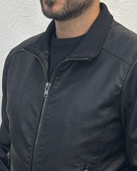 GIUBBOTTO BOMBER JM PHAM BLACK