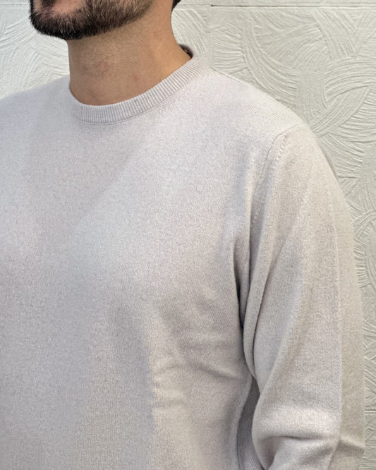 MAGLIA GIROCOLLO CASHMERE 1505 PERLA