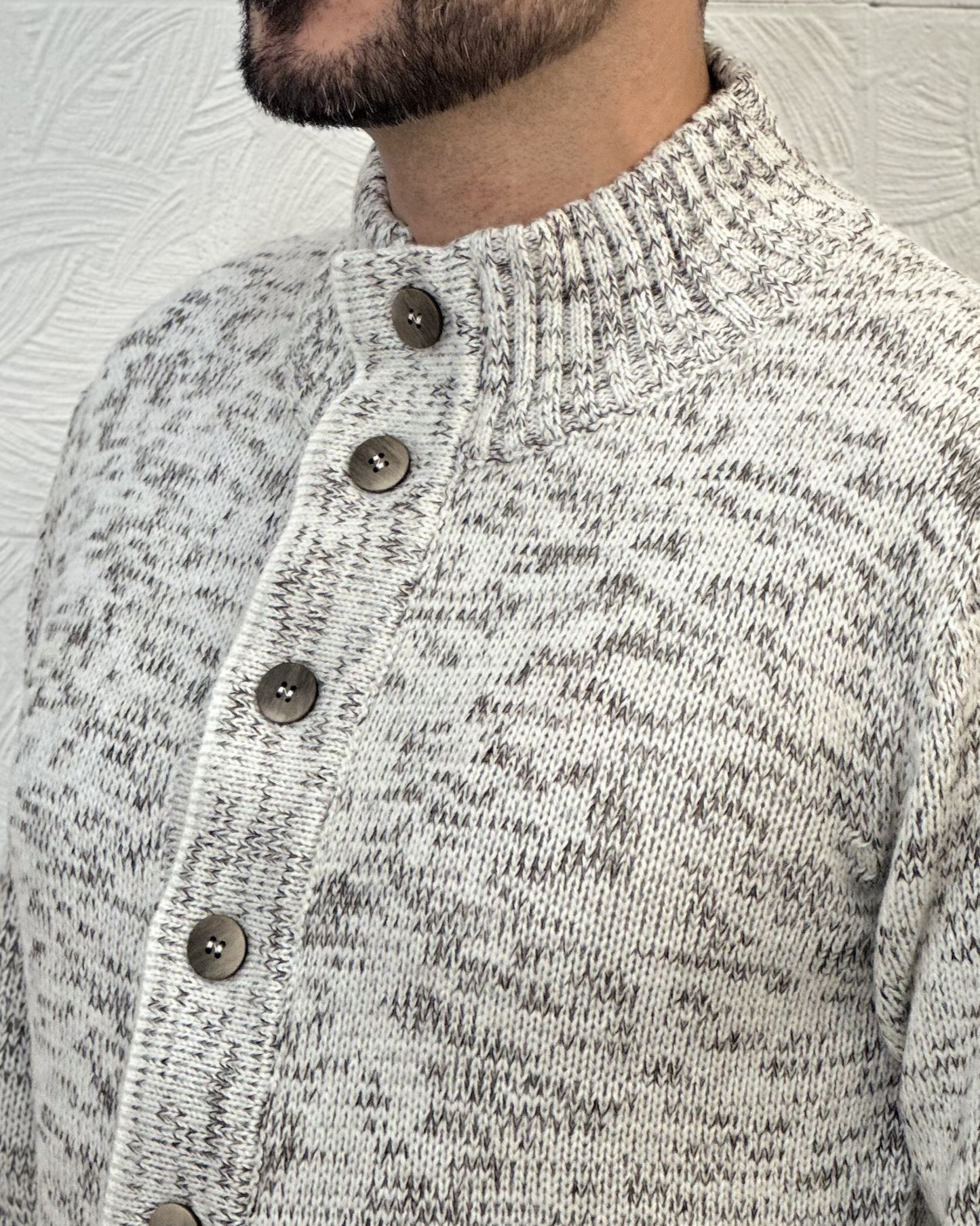 MAGLIA CARDIGAN 6125 PANNA