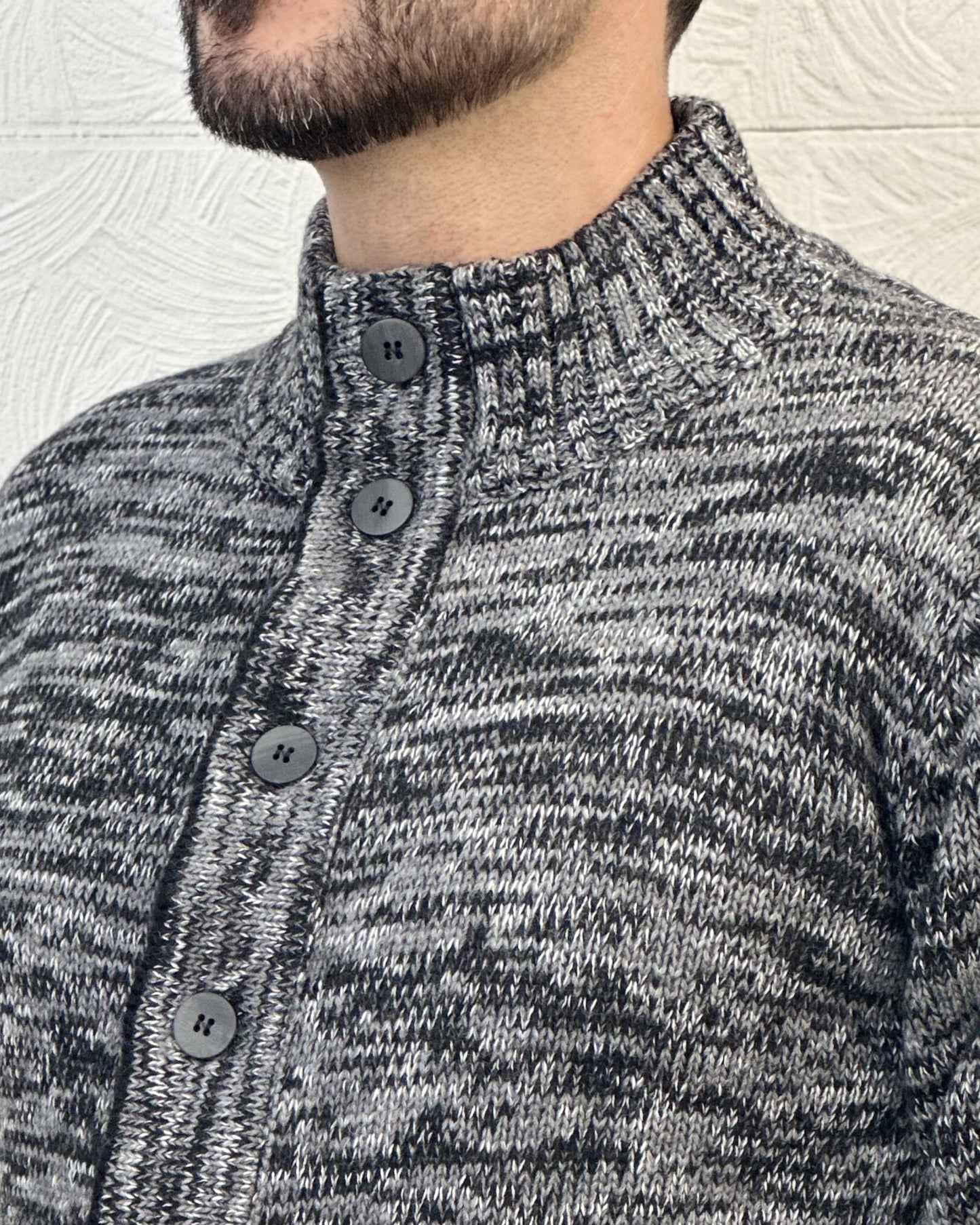 MAGLIA CARDIGAN 6125 NERO