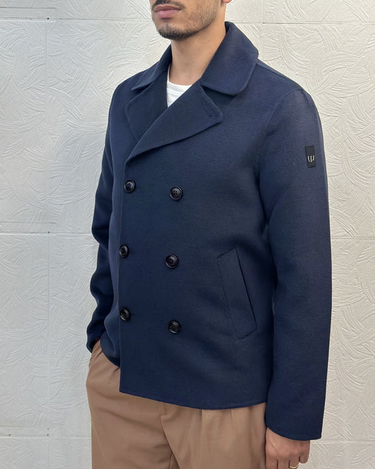 CAPPOTTO DOPPIOPETTO C614 NAVY