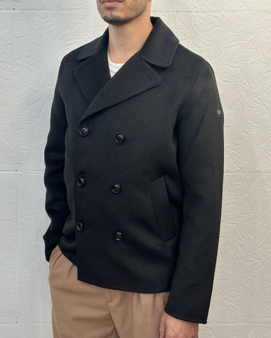 CAPPOTTO DOPPIOPETTO C614 NERO