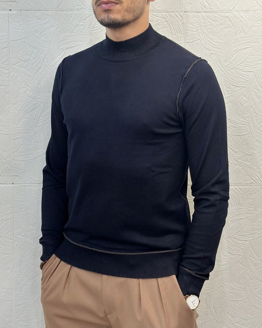 MAGLIA LUPETTO C591 NAVY