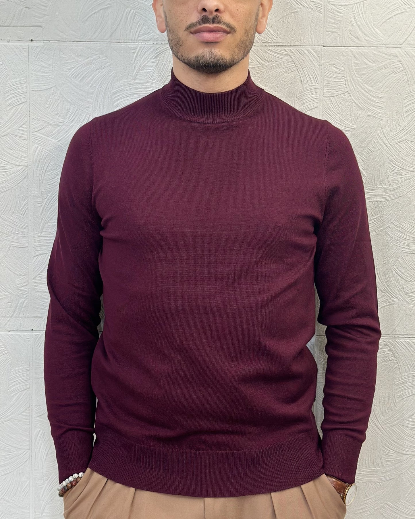 MAGLIA LUPETTO UGF 3602 BORDEAUX
