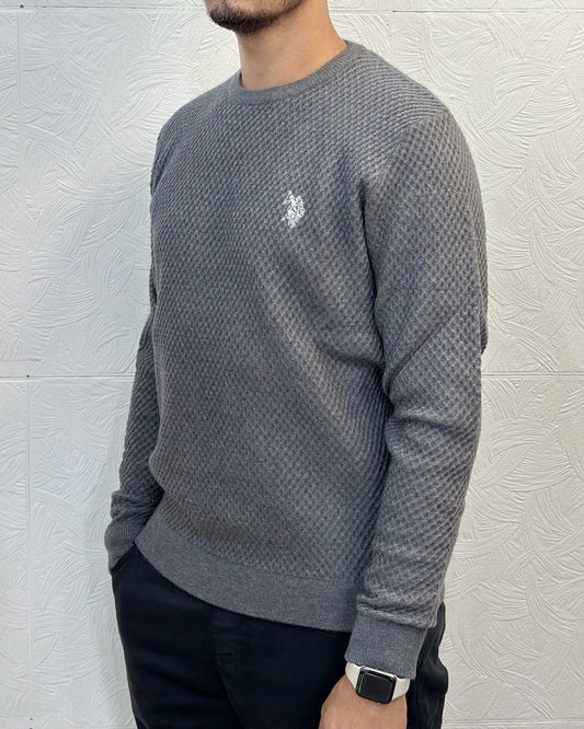 MAGLIA GIROCOLLO RIVER 187020 GRIGIO