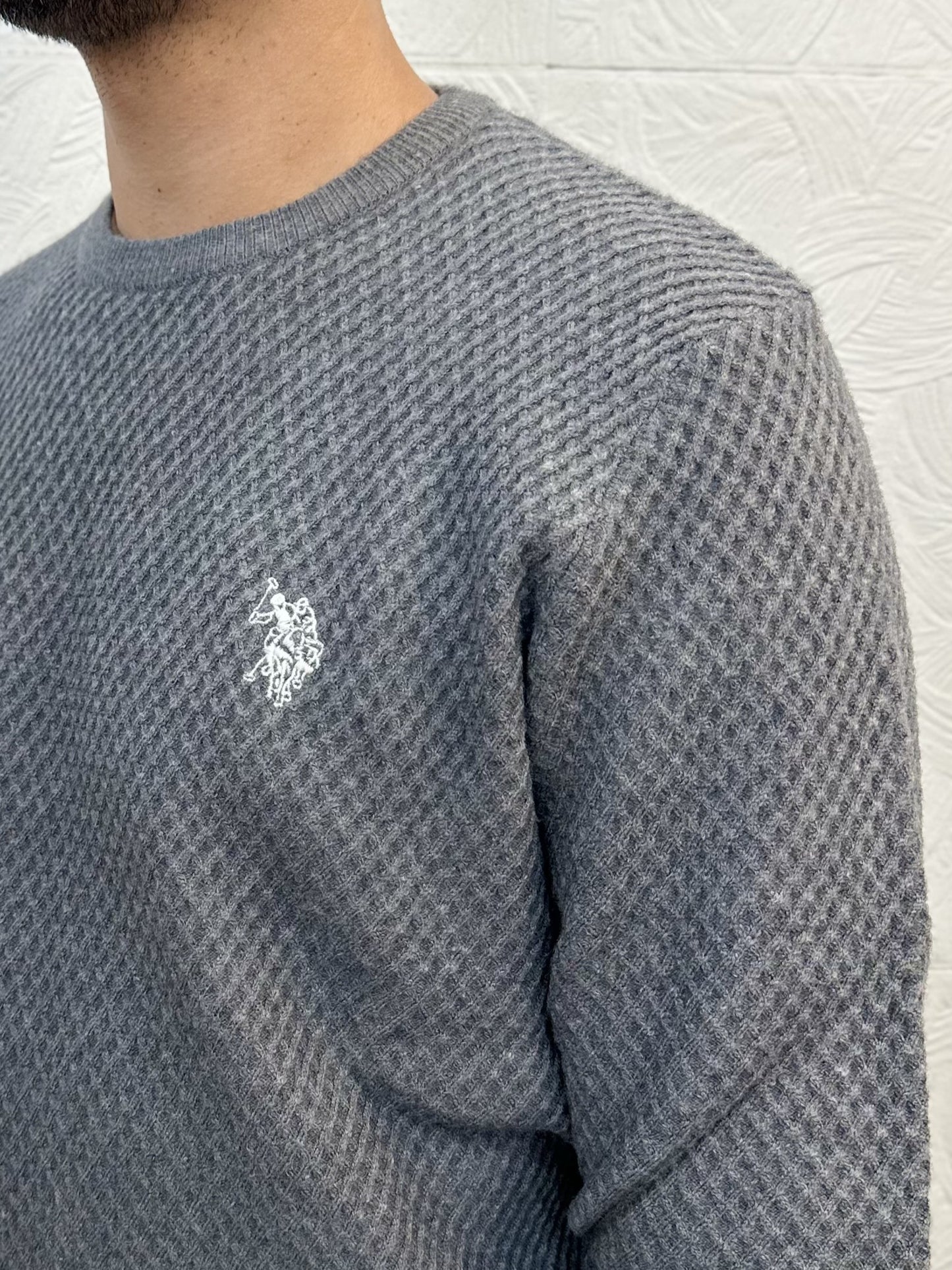 MAGLIA GIROCOLLO RIVER 187020 GRIGIO