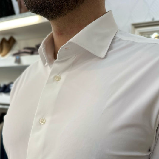 CAMICIA NO STIRO NS-7637 WHITE