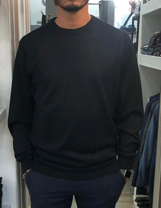 MAGLIA GIROCOLLO 1014 NAVY
