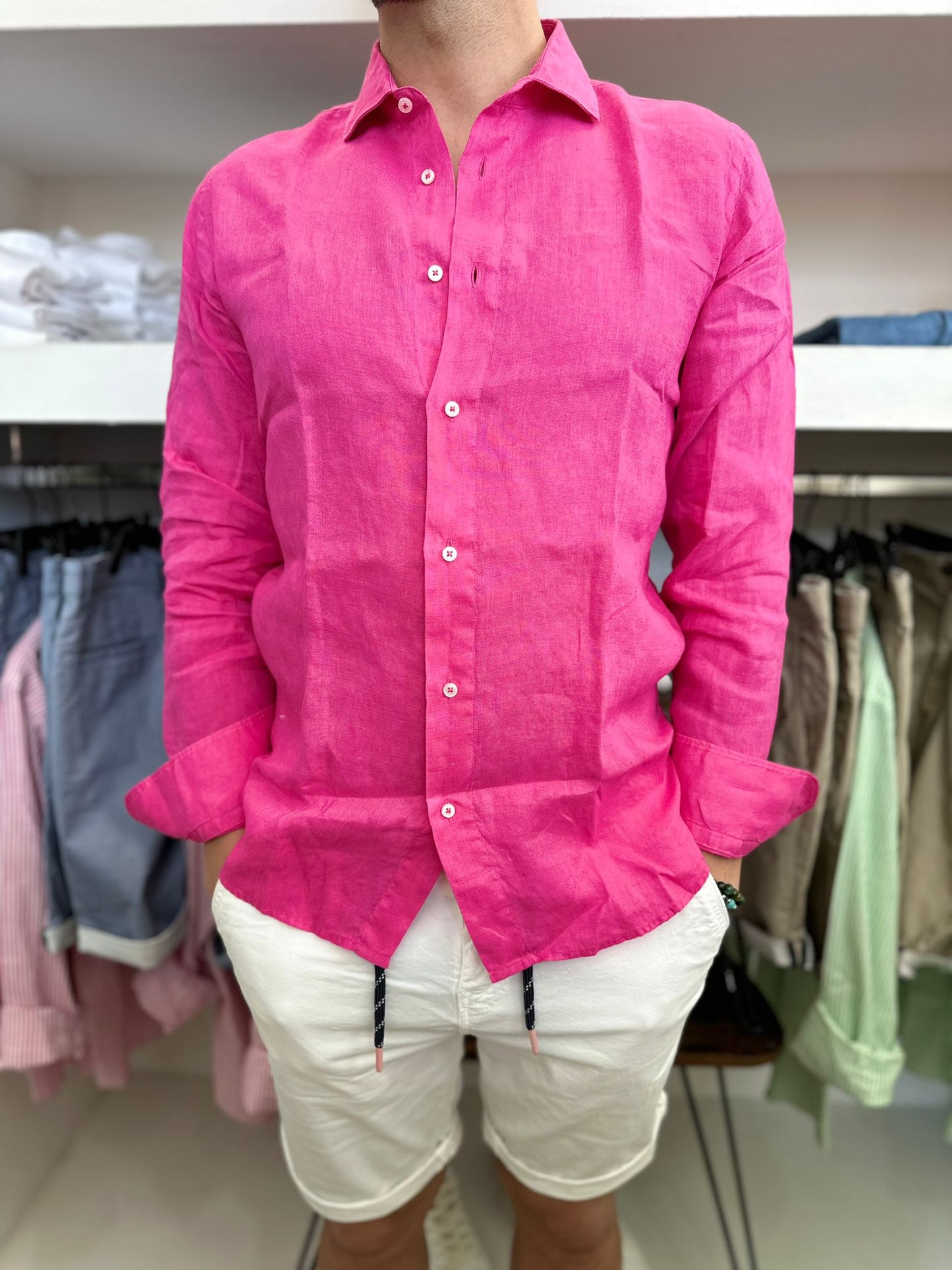 CAMICIA ASCNISIDA38LINOPXT16