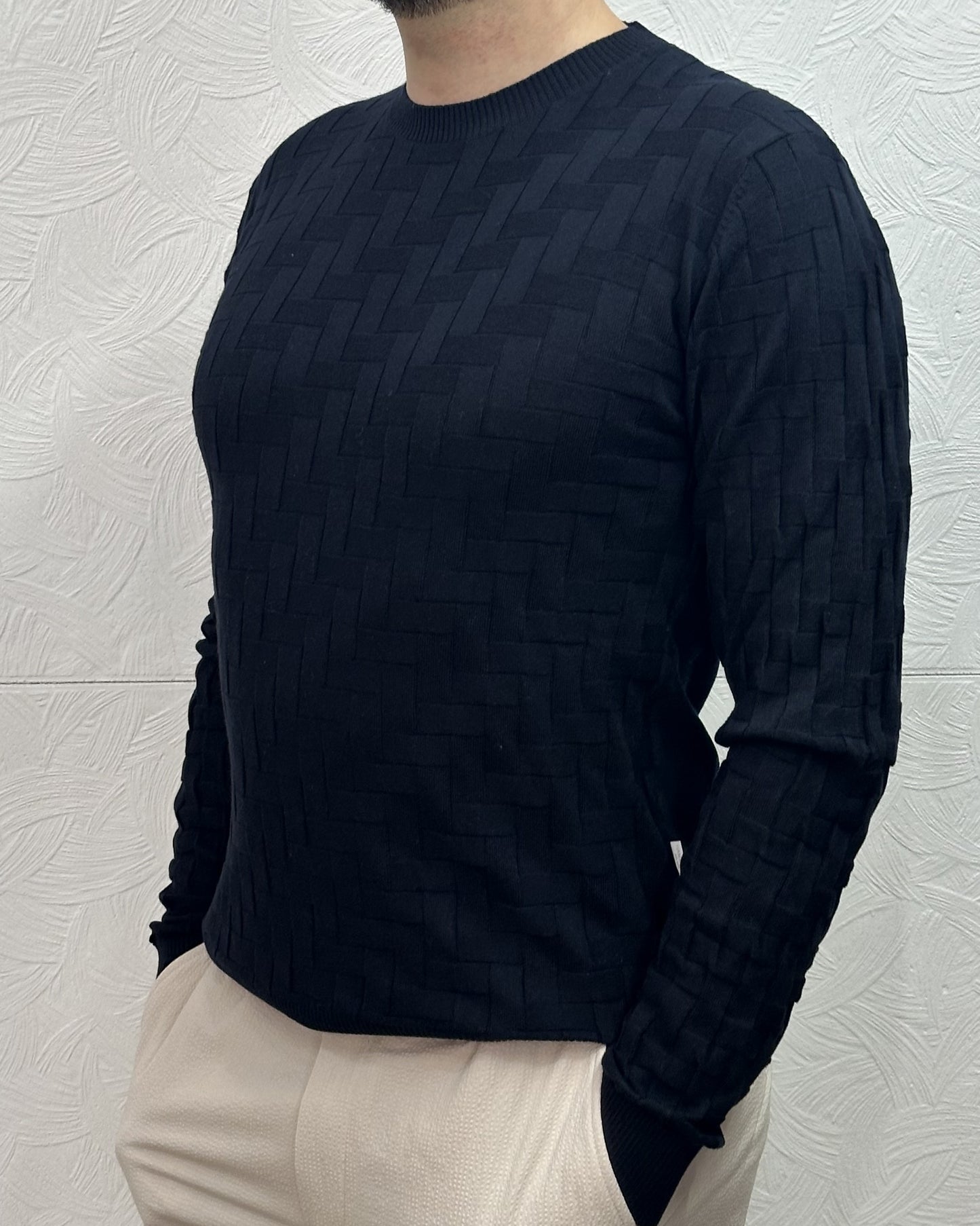 MAGLIA GIROCOLLO ME3219H BLU