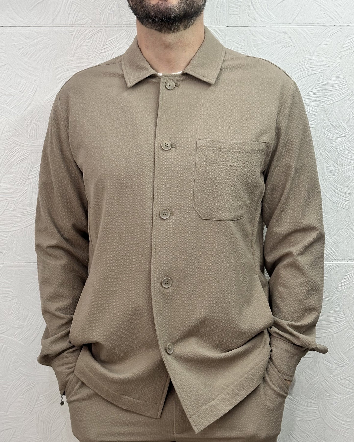 GIACCA CAMICIONE GBE1647H FANGO