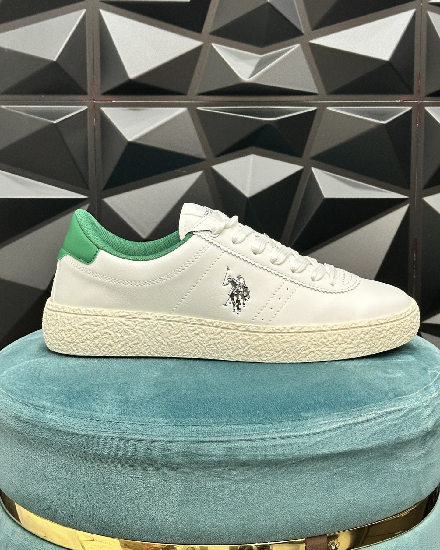 SCARPA JODIE 001 BIANCO/VERDE — US Polo Assn.