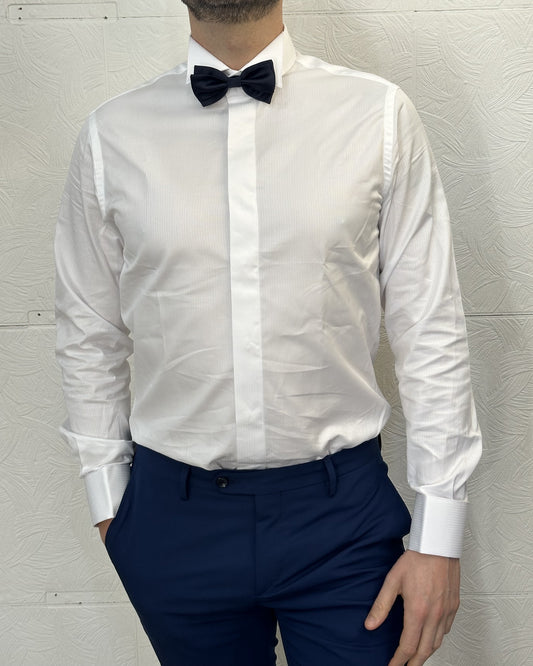 CAMICIA SPOSO "ASC QCLAX 1883" BIANCA
